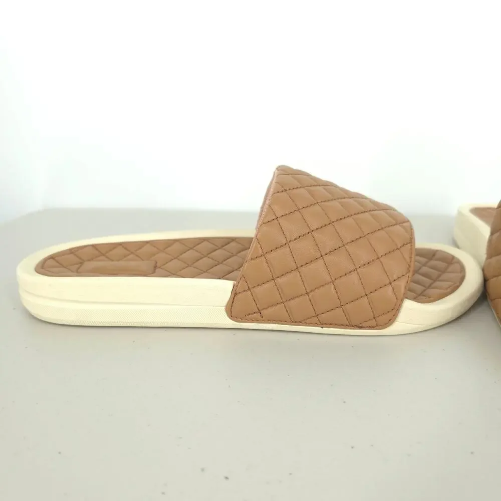APL Lusso Slides in Caramel/Pristine Size 11 NWT